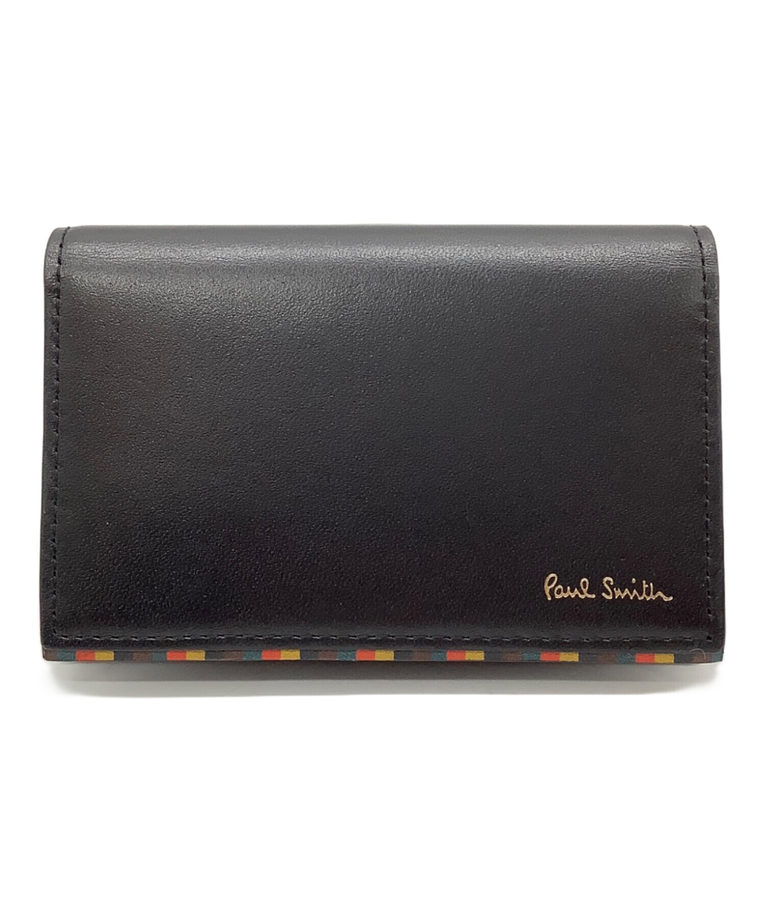 【新品未使用】Paul Smith ブライトストライプトリム 名刺入れ 中古・古着通販】PAUL SMITH (ポールスミス) ブライトストライプトリム