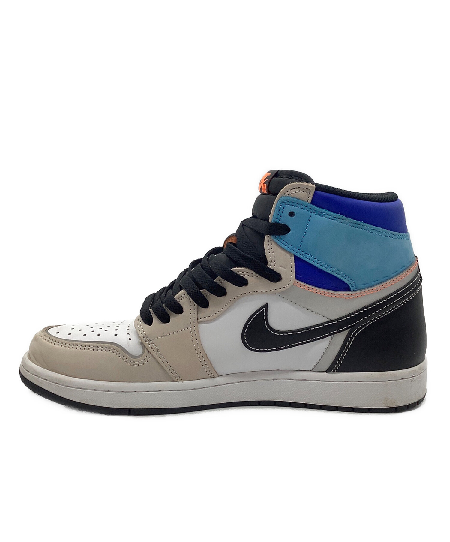 中古・古着通販】NIKE (ナイキ) ハイカットスニーカー ブルー×ブラック 