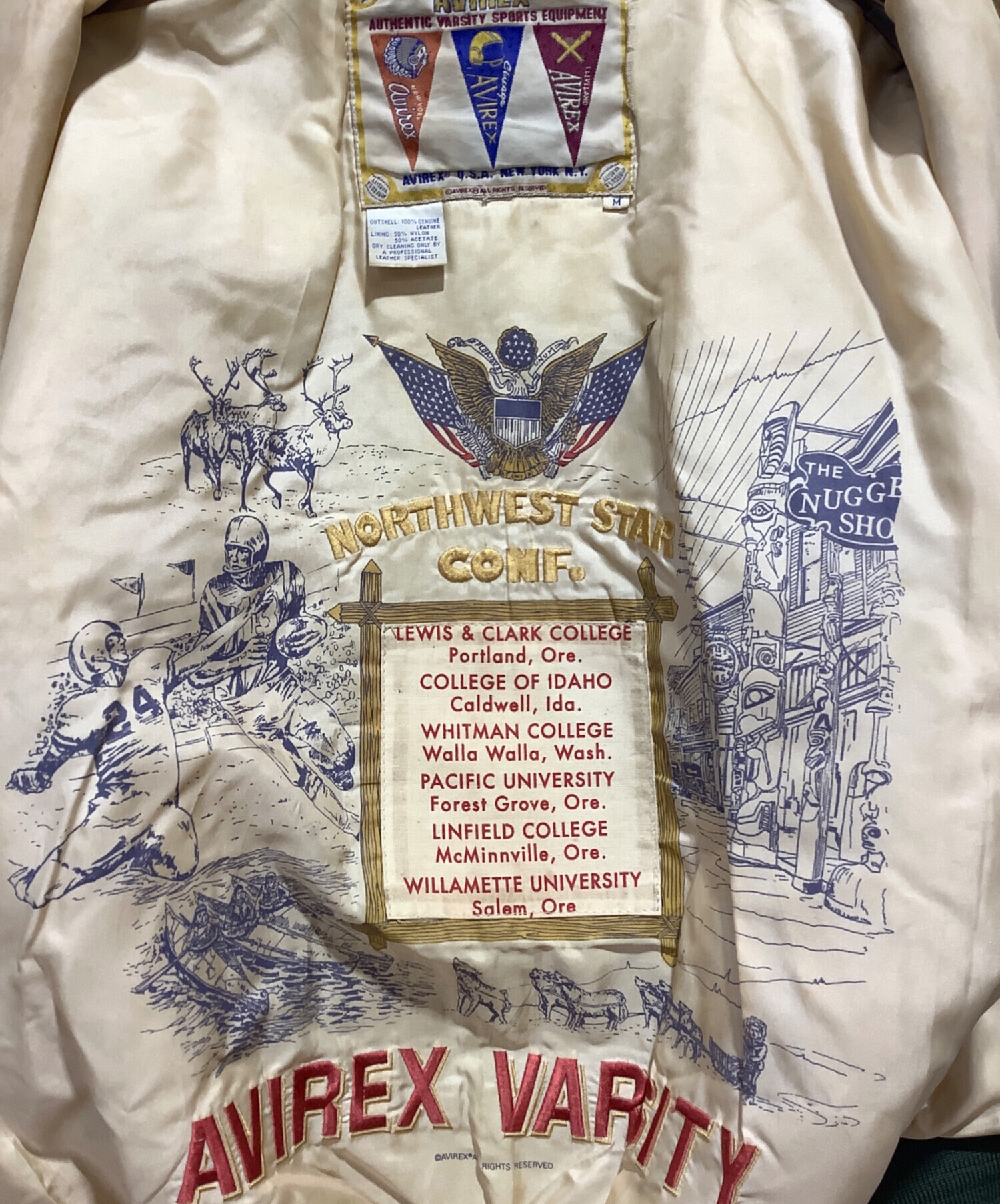 中古・古着通販】AVIREX (アヴィレックス) スタジャン オリーブ