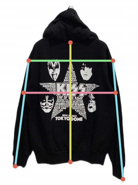 キズ　初期パーカー 中古・古着通販】KISS (キッス) オフィシャル ZIPパーカー 2022