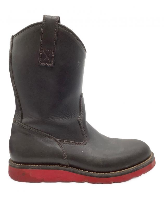 未使用 REDMOON レッドムーン ペコスブーツ RMB-01 ブラック ☆レッドムーン ペコスブーツ RMB-01 26cm 黒×赤 レザー メンズ 2025年