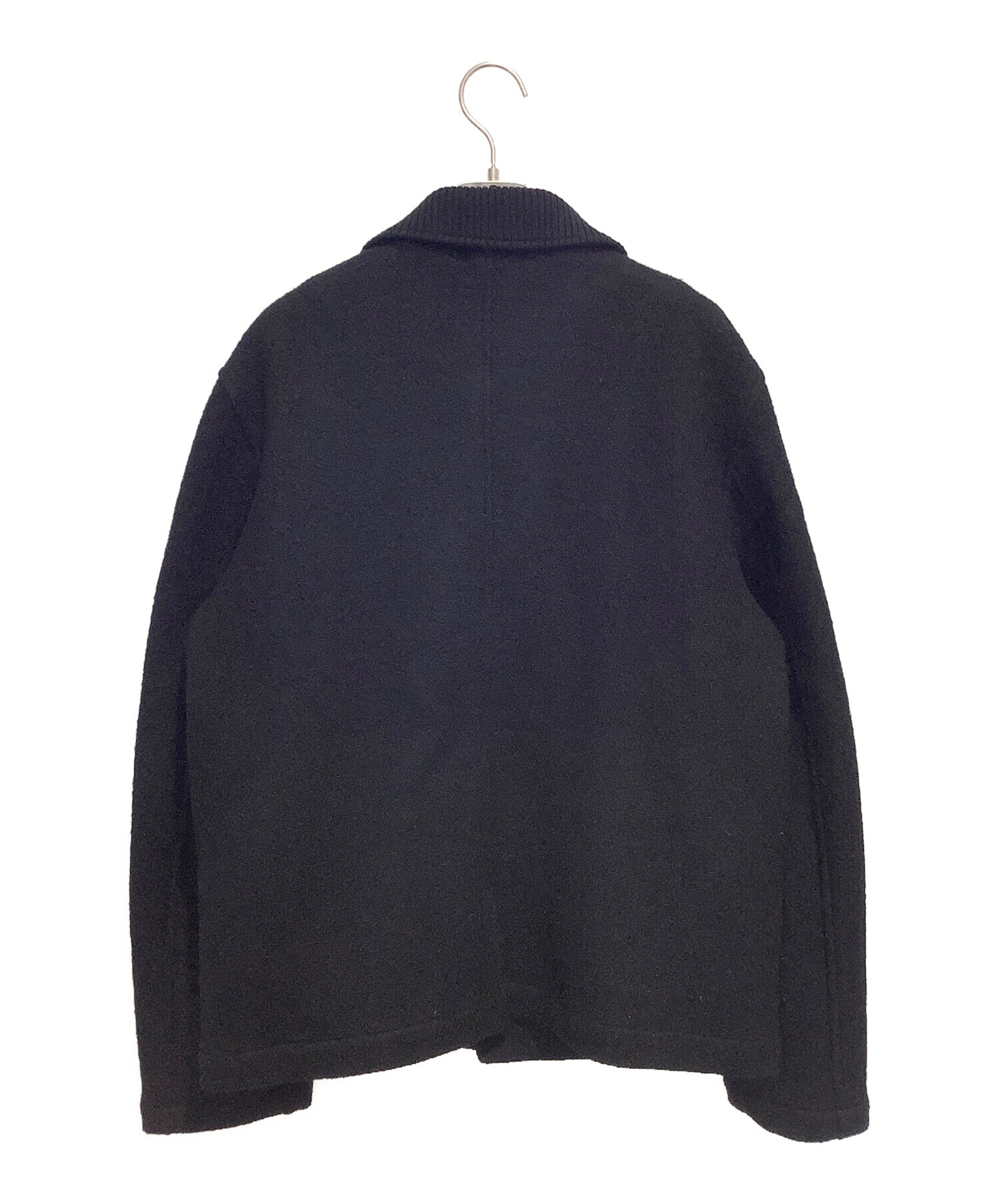 中古・古着通販】COS (コス) ニットカラーオーバーシャツ ブラック