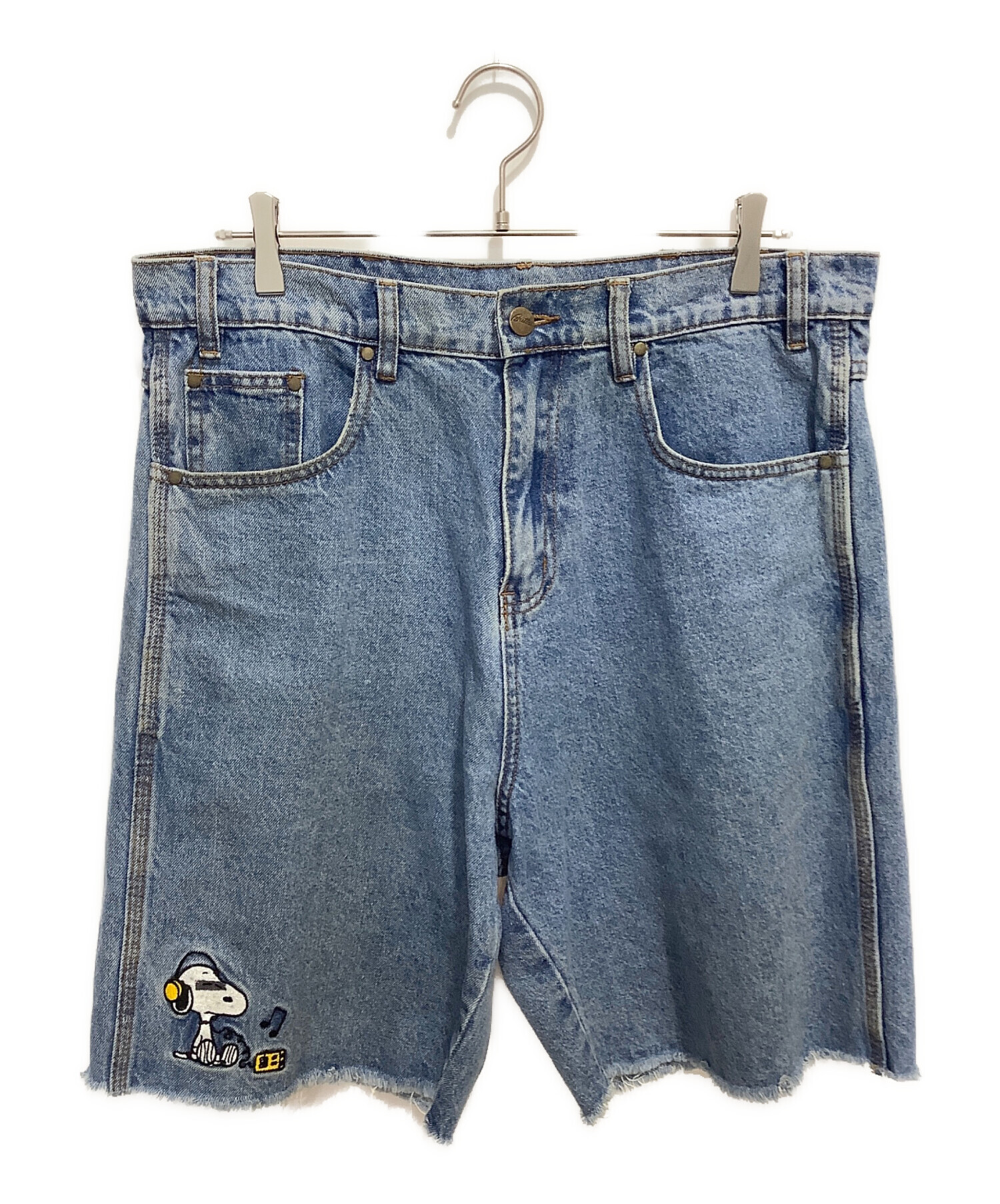 中古・古着通販】BUTTER (バター) デニムハーフパンツ ピーナッツ