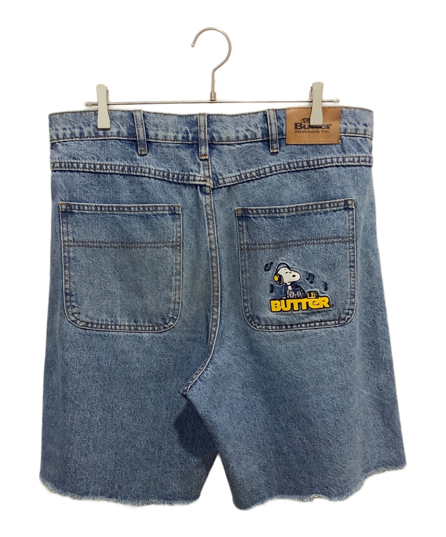 中古・古着通販】BUTTER (バター) デニムハーフパンツ ピーナッツ