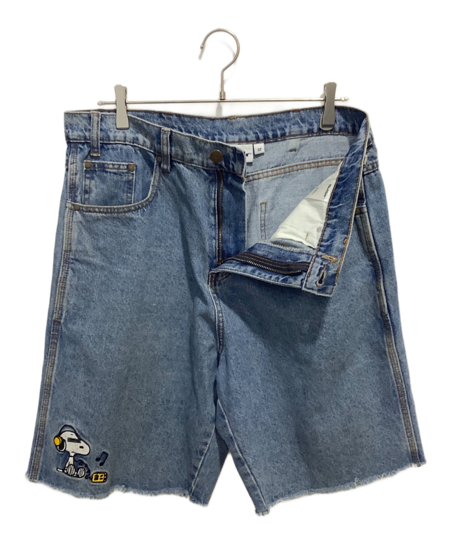 315　ヴィンテージ バターラッパー 中古・古着通販】BUTTER (バター) デニムハーフパンツ ピーナッツ