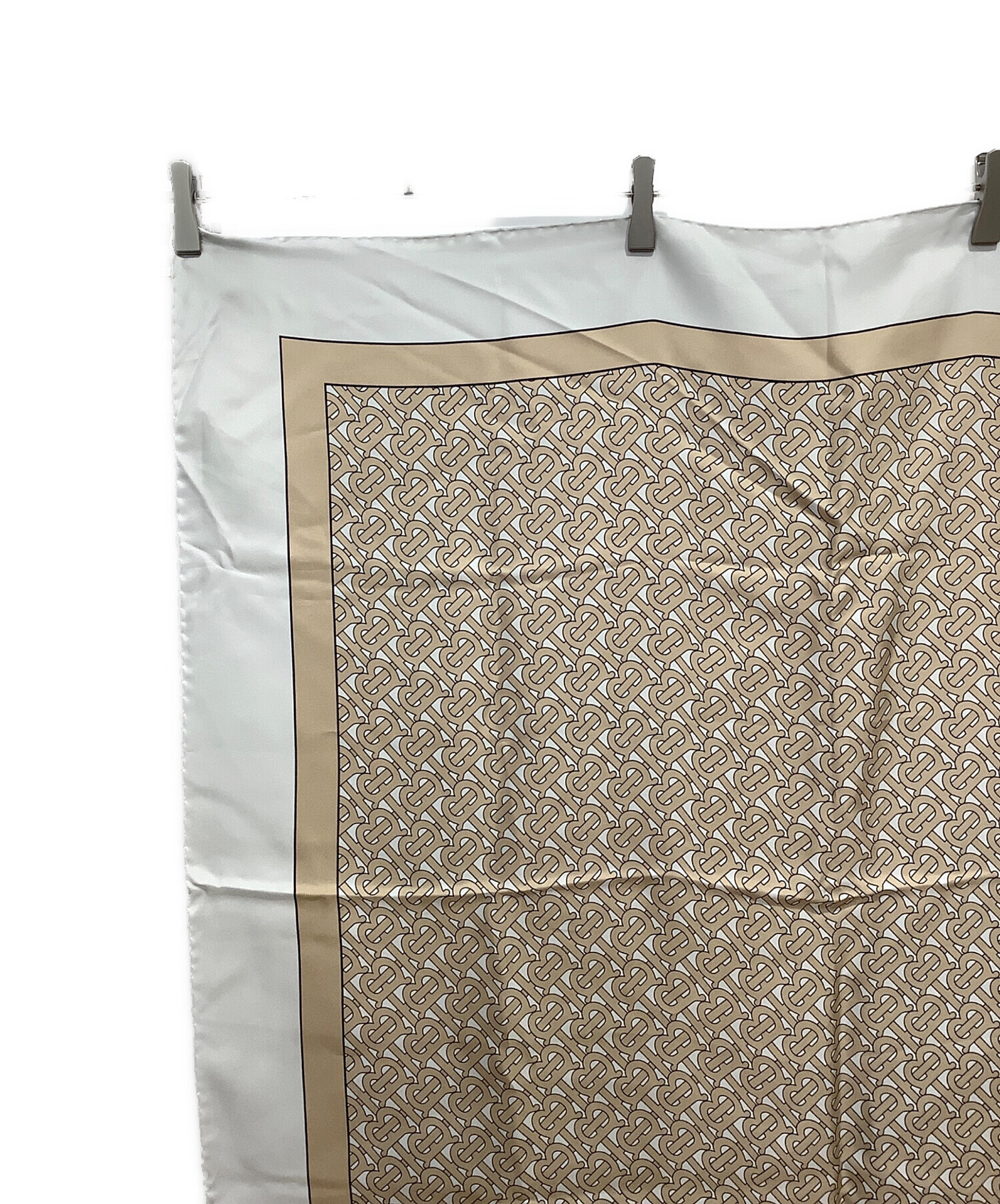 中古・古着通販】BURBERRY (バーバリー) BT柄 大判スカーフ グレー