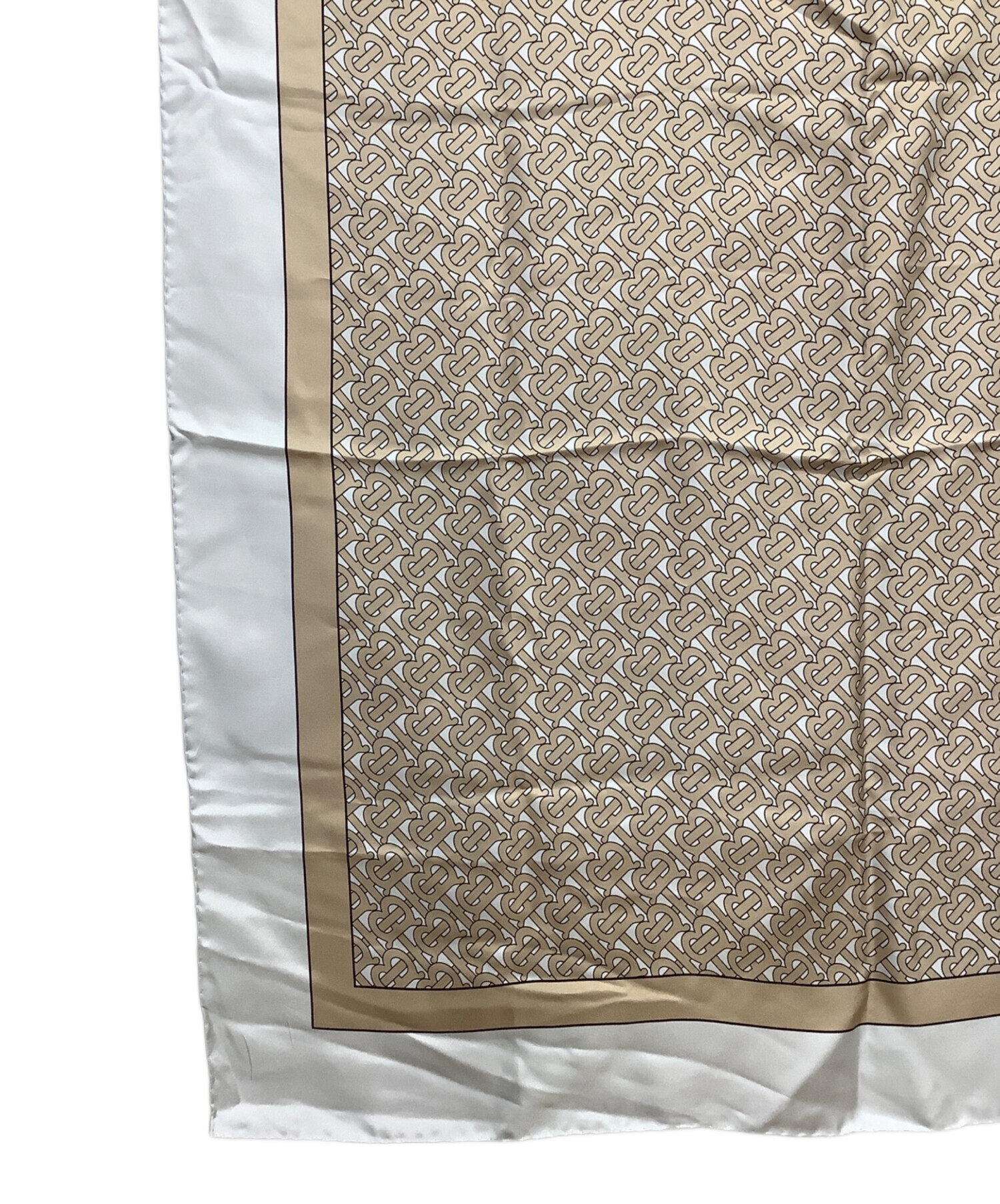 中古・古着通販】BURBERRY (バーバリー) BT柄 大判スカーフ グレー 