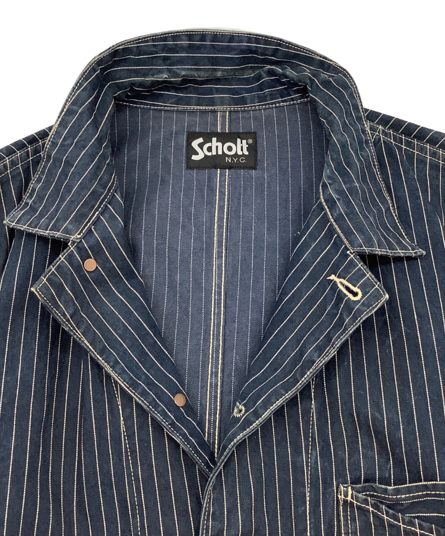 中古・古着通販】Schott (ショット) オールドヒッコリージャケット
