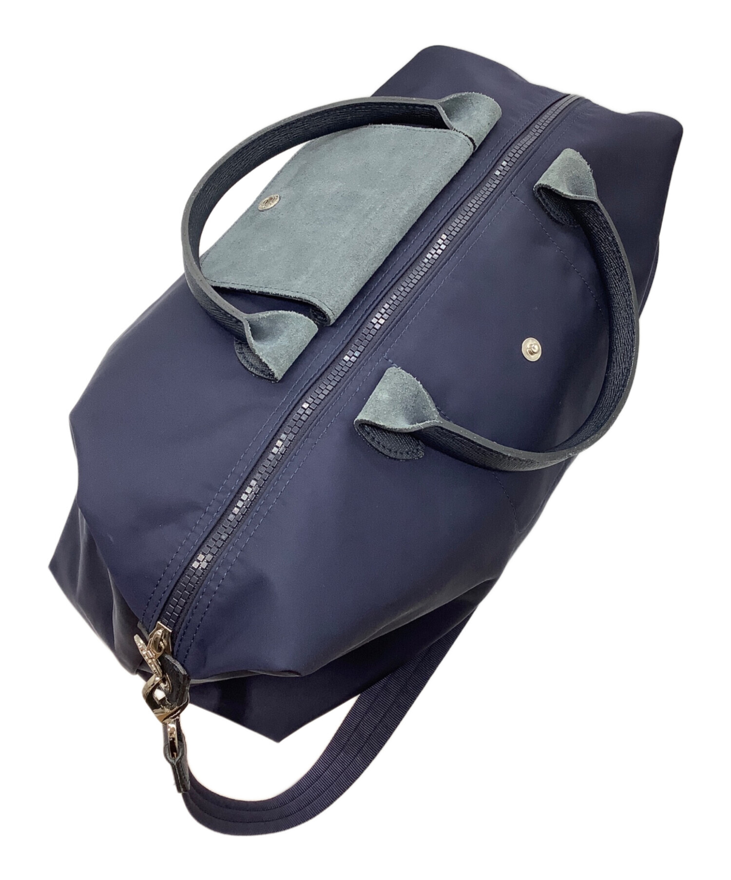 中古・古着通販】LONGCHAMP (ロンシャン) ルプリアージュ L ネイビー 