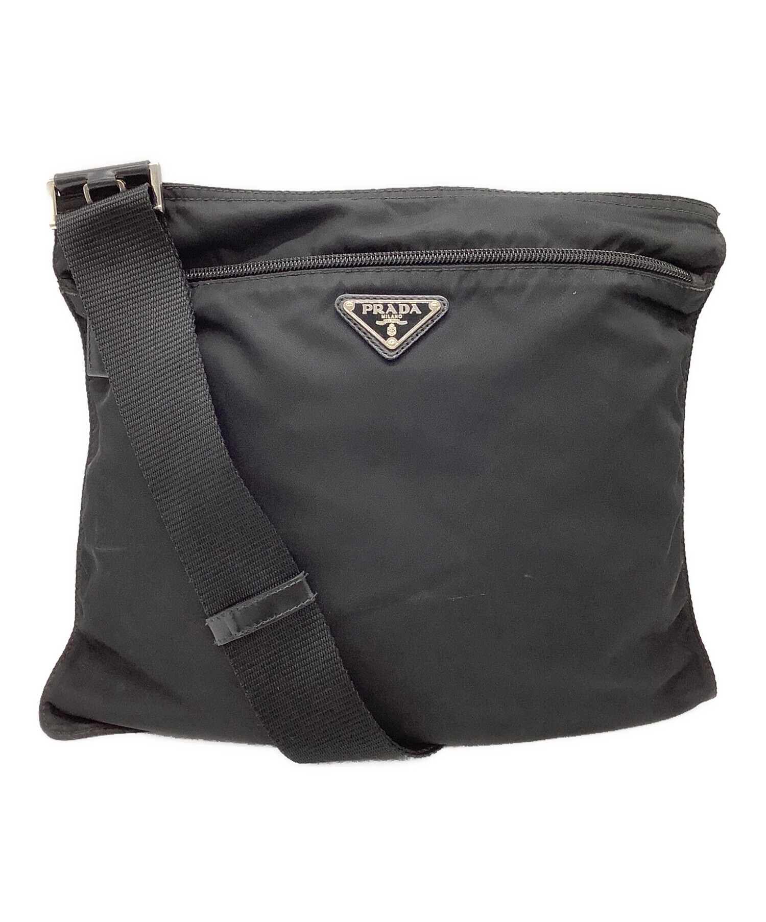 PRADA プラダ ショルダーバッグ ブラック 14054 ユニセックス【中古】 h31674a 中古・古着通販】PRADA (プラダ) ショルダーバッグ ブラック｜ブランド