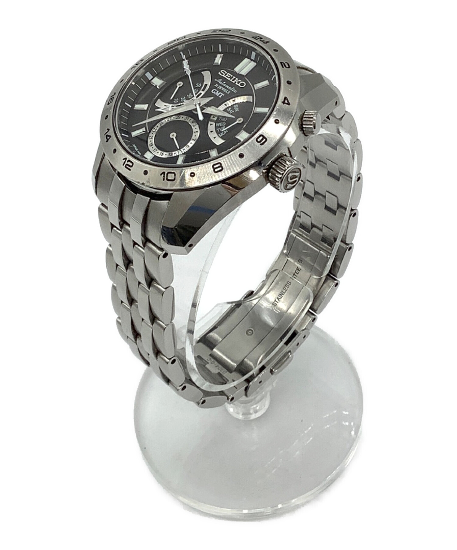 中古・古着通販】SEIKO (セイコー) メカニカル GMT 自動巻き 腕時計