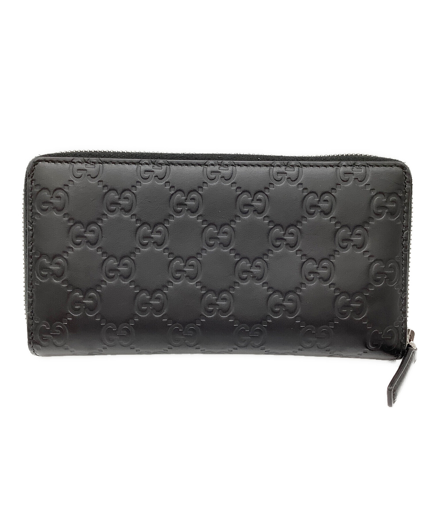 中古・古着通販】GUCCI (グッチ) グッチシマ アヴェル 長財布 ブラック