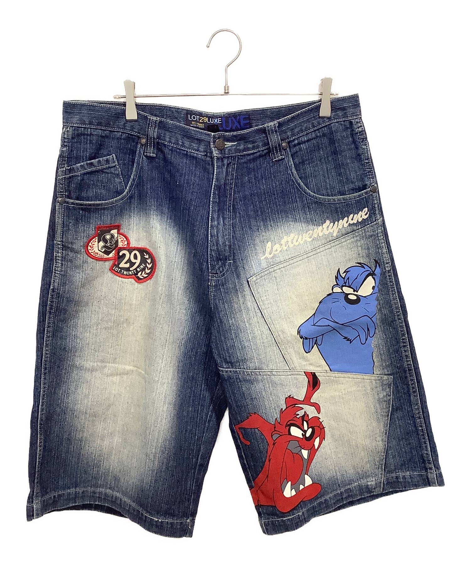 中古・古着通販】LOT29 (ロット29) LOONEY TUNES デニムハーフパンツ