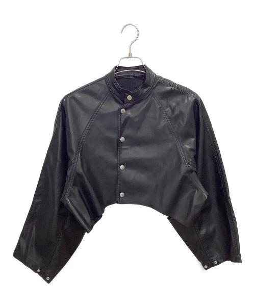 ジャケット・アウター Ameri ROUND SHORT FAKE LEATHER JACKET Ameri（アメリ）の「ROUND SHORT SYNTHETIC LEATHER JACKET（その他
