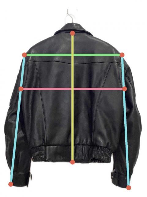 中古・古着通販】KADOYA (カドヤ) ダブルライダースジャケット