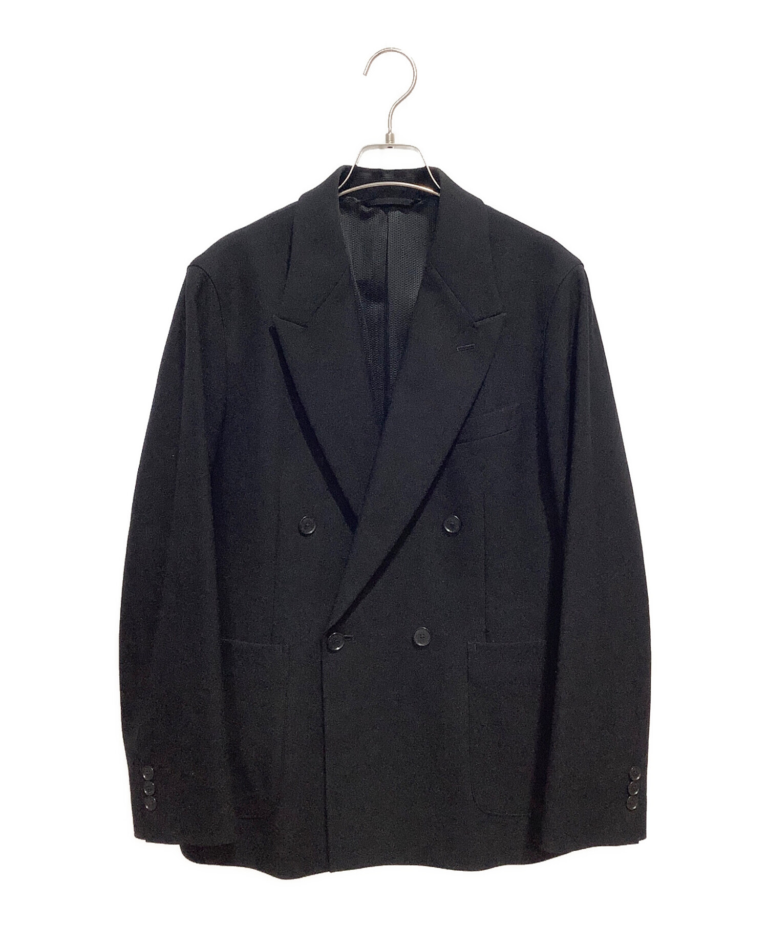 中古・古着通販】DESCENTE (デサント) ダブルジャケット ブラック