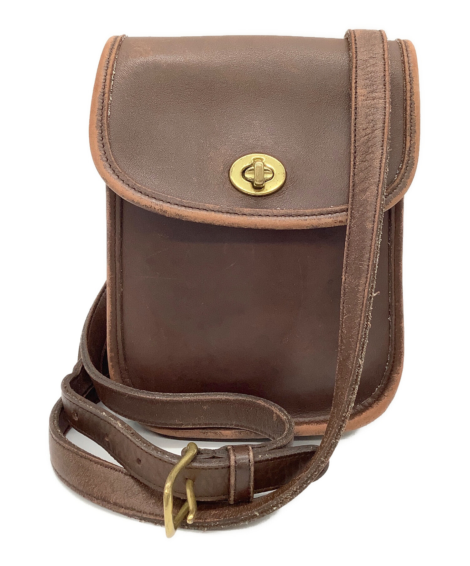 中古・古着通販】COACH (コーチ) ショルダーポーチ ブラウン｜ブランド 