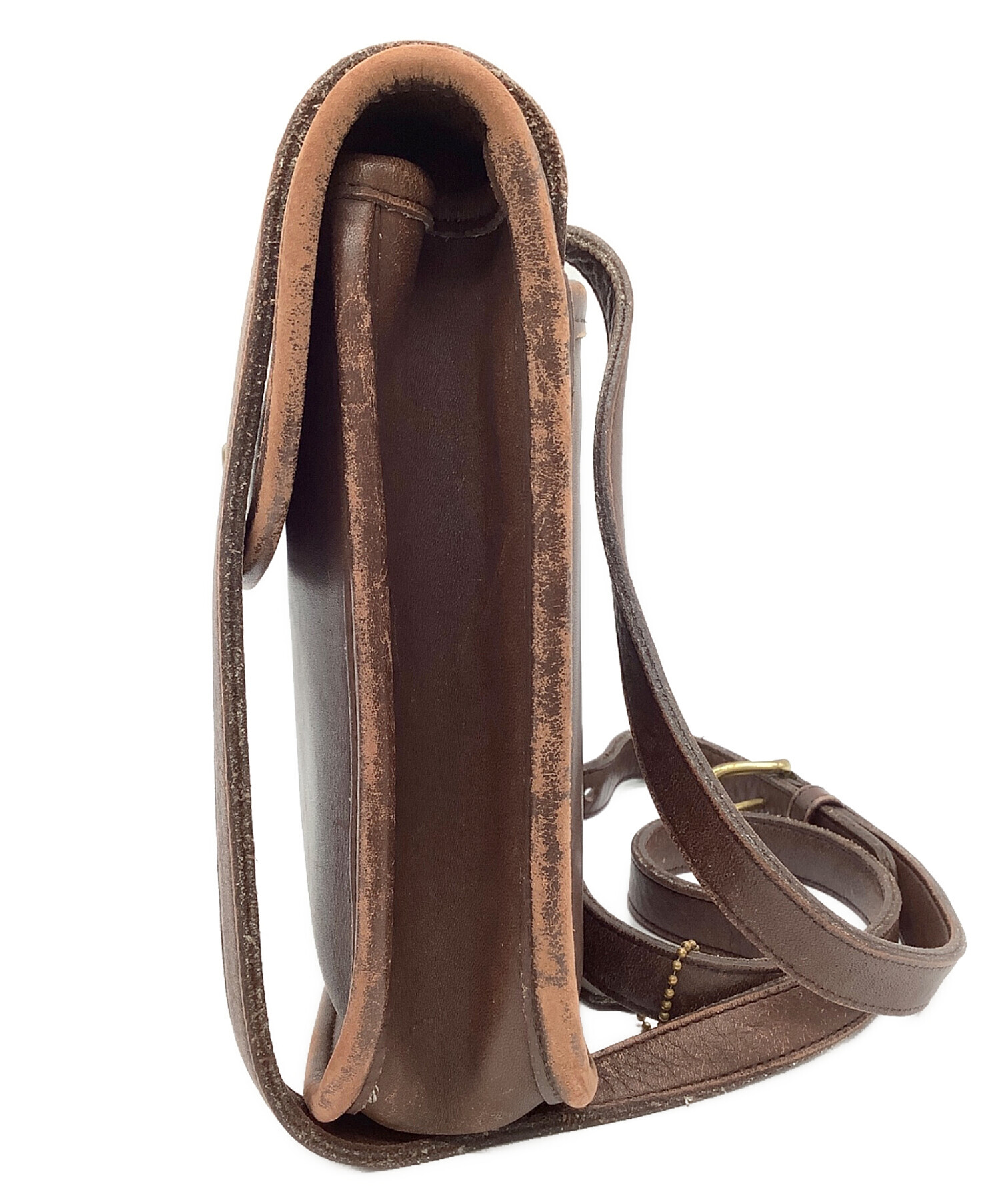 中古・古着通販】COACH (コーチ) ショルダーポーチ ブラウン｜ブランド 
