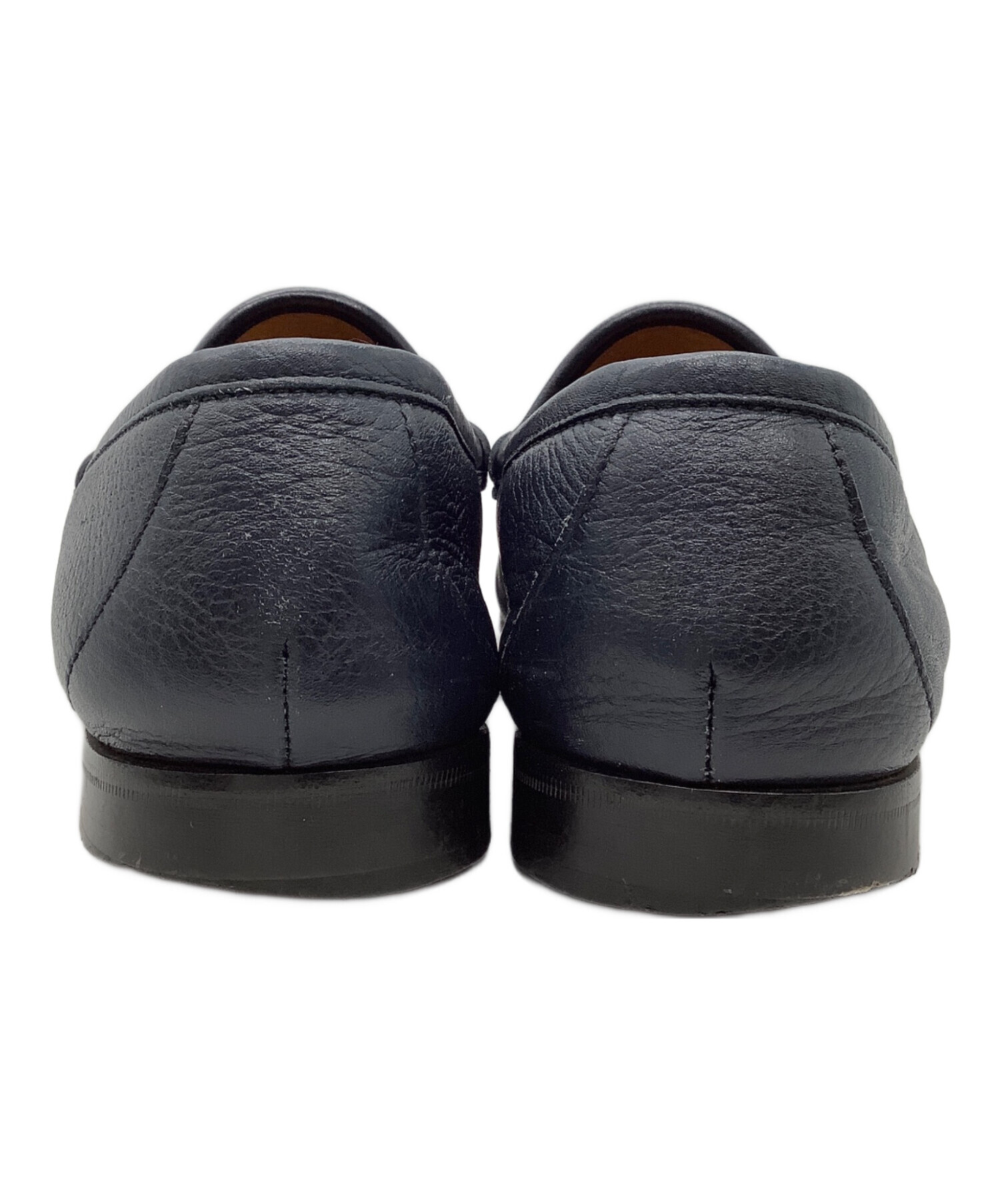 中古・古着通販】GUCCI (グッチ) ビットローファー ネイビー サイズ:8