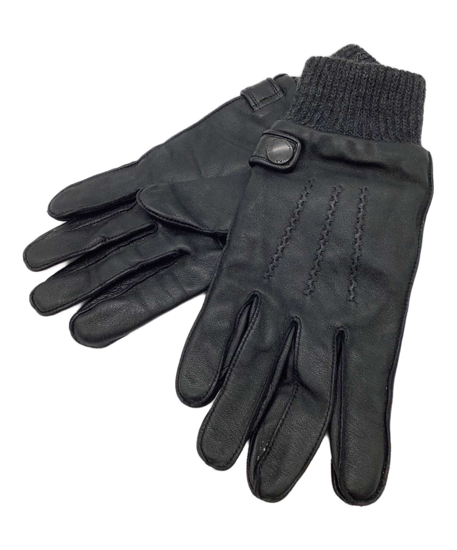 値下げ中★新品未使用★BURBERRY BLACK LABEL メンズ 羊革手袋 中古・古着通販】BURBERRY BLACK LABEL (バーバリーブラックレーベル