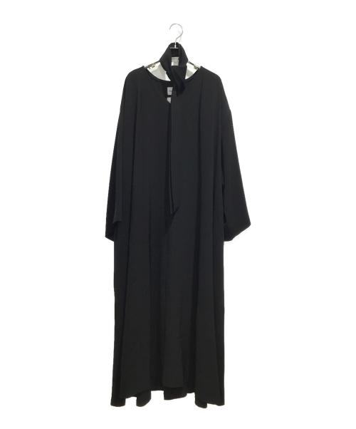中古・古着通販】foufou (フーフー) THE DRESS #07 drape v neck dress