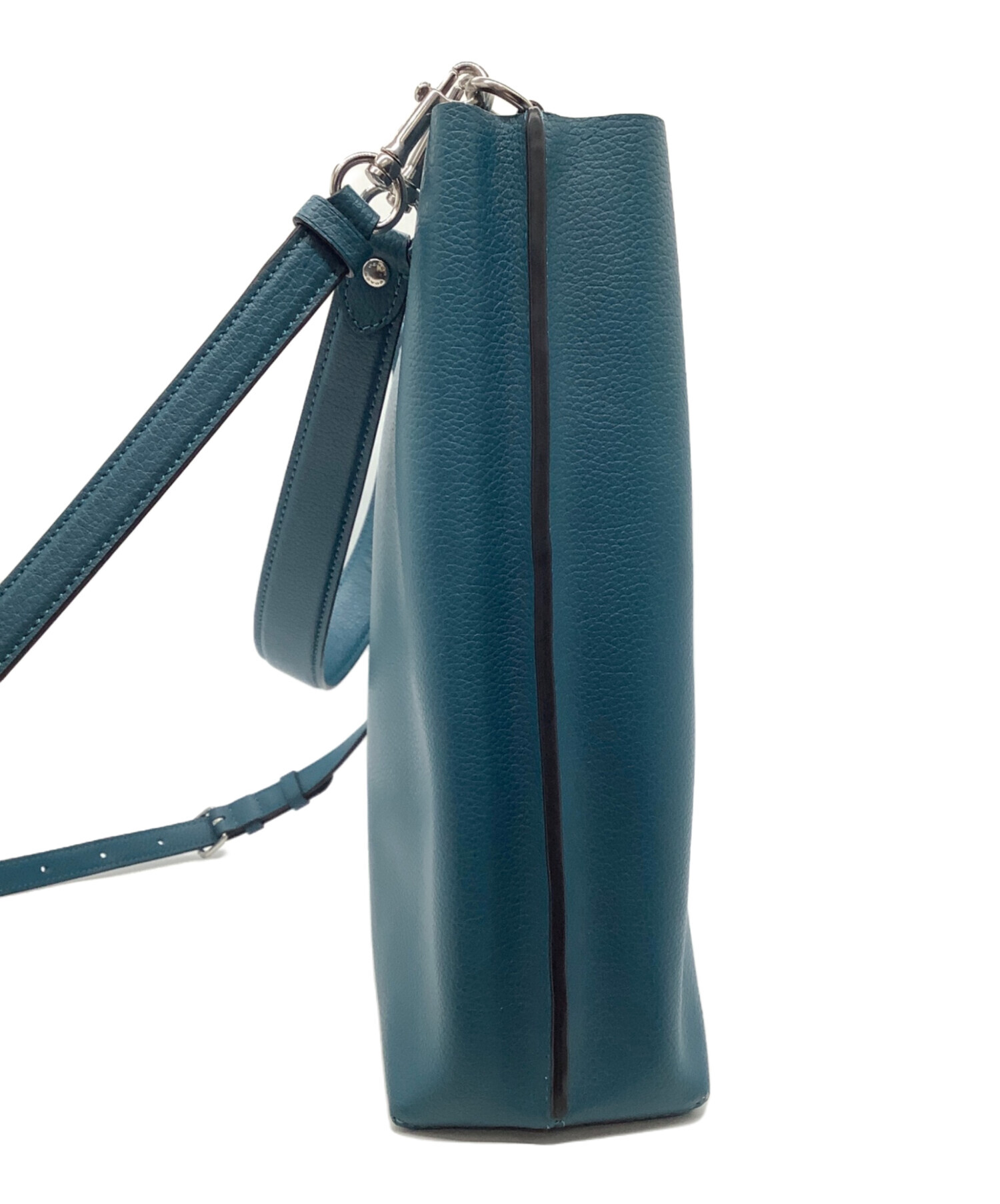 中古・古着通販】COACH (コーチ) 2WAYショルダーバッグ ブルー