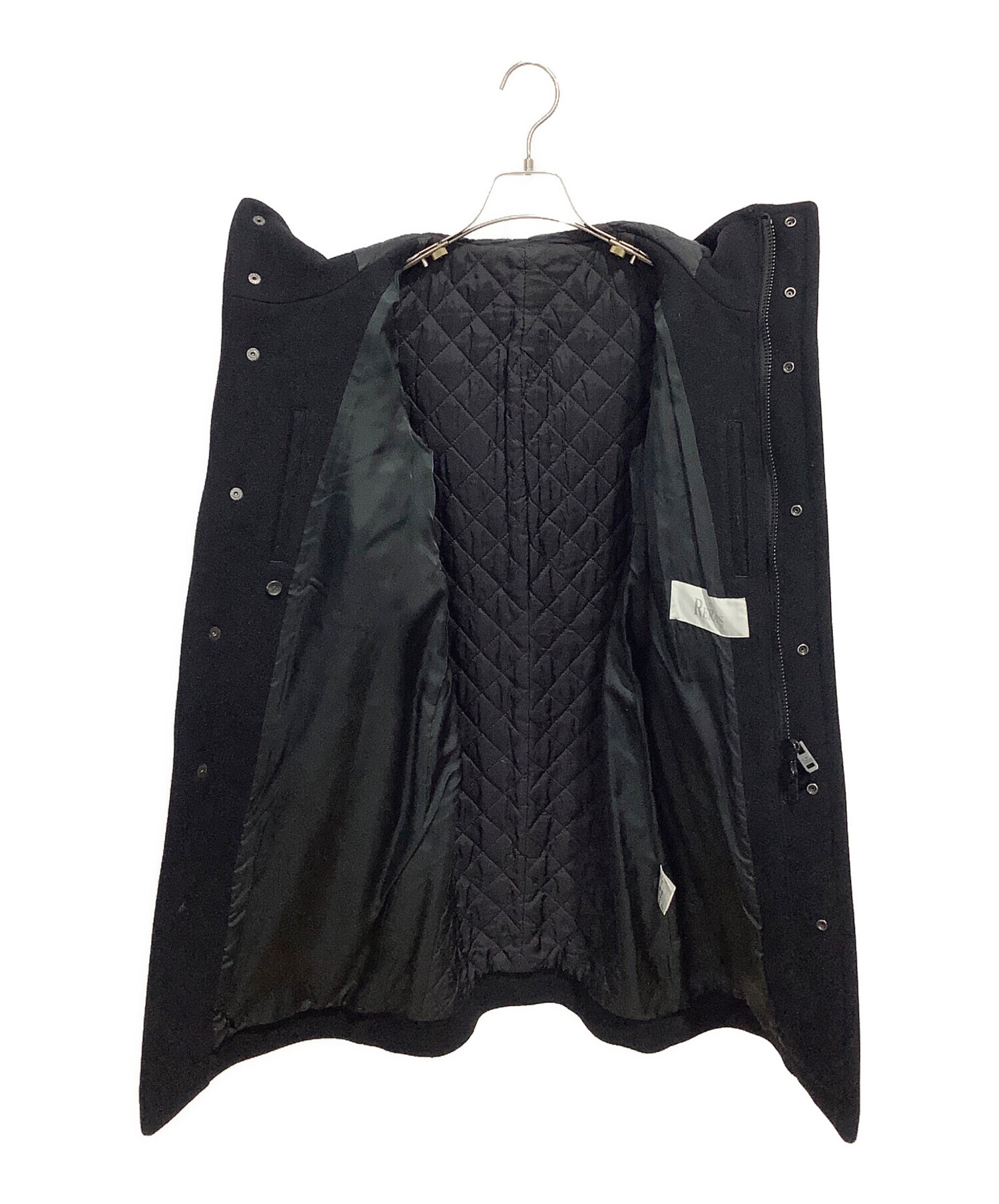 中古・古着通販】THE RERACS (ザ リラクス) フーデッドコート ブラック