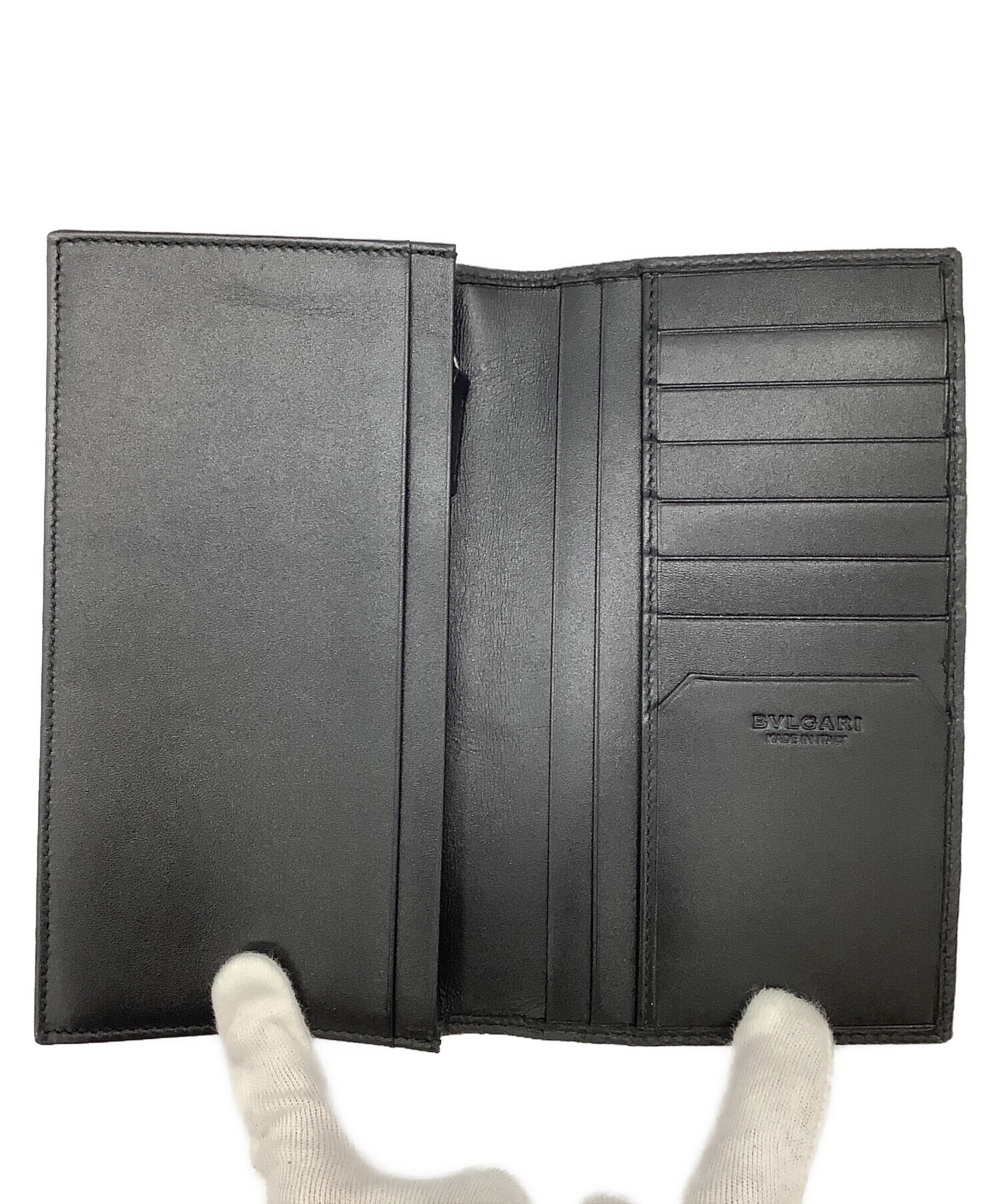 中古・古着通販】BVLGARI (ブルガリ) OCTO 長財布 ブラック｜ブランド 