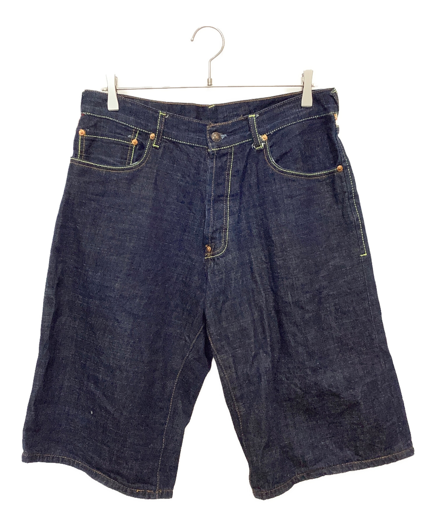 中古・古着通販】EVISU (エヴィス) デニムハーフパンツ インディゴ