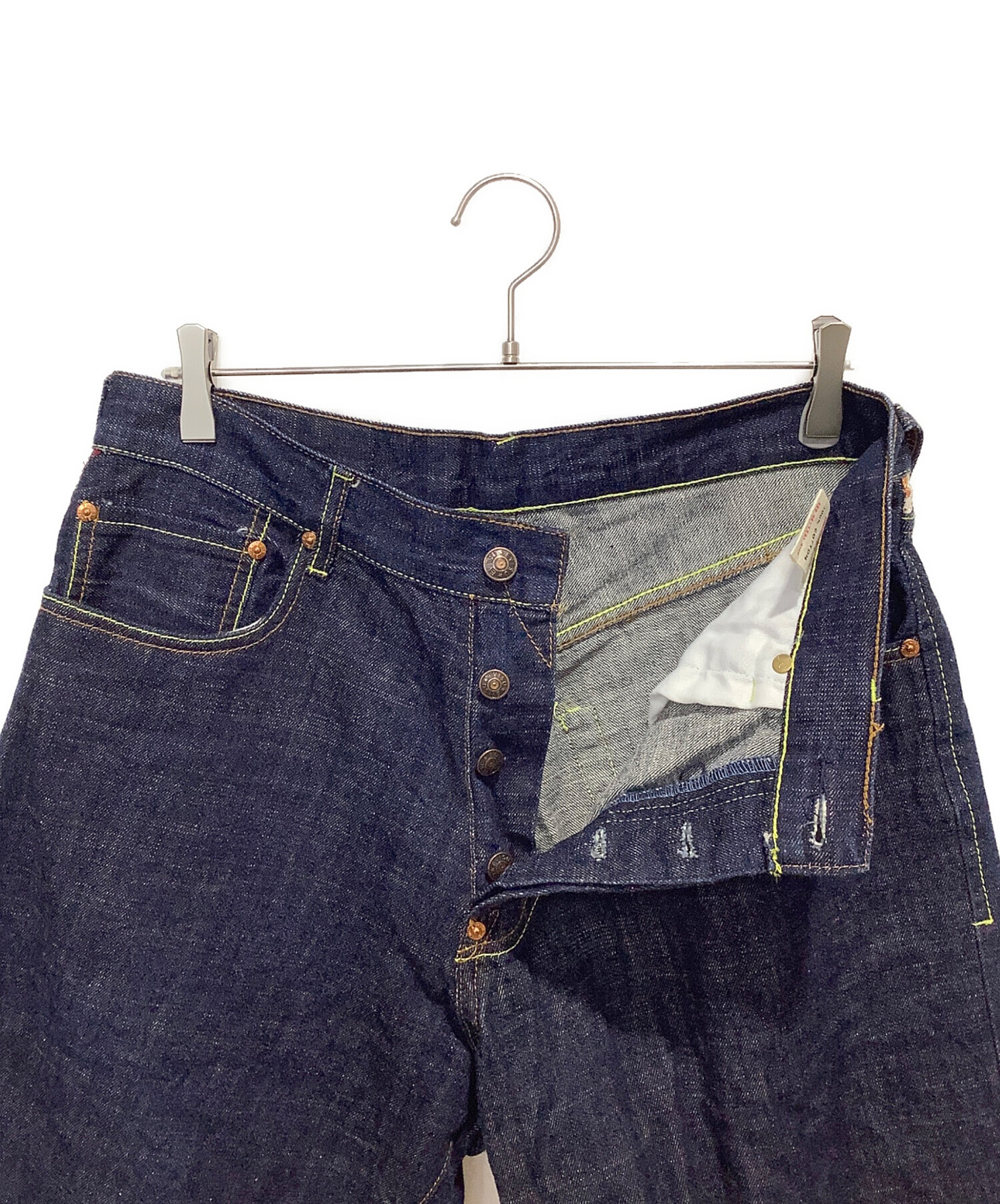 中古・古着通販】EVISU (エヴィス) デニムハーフパンツ インディゴ