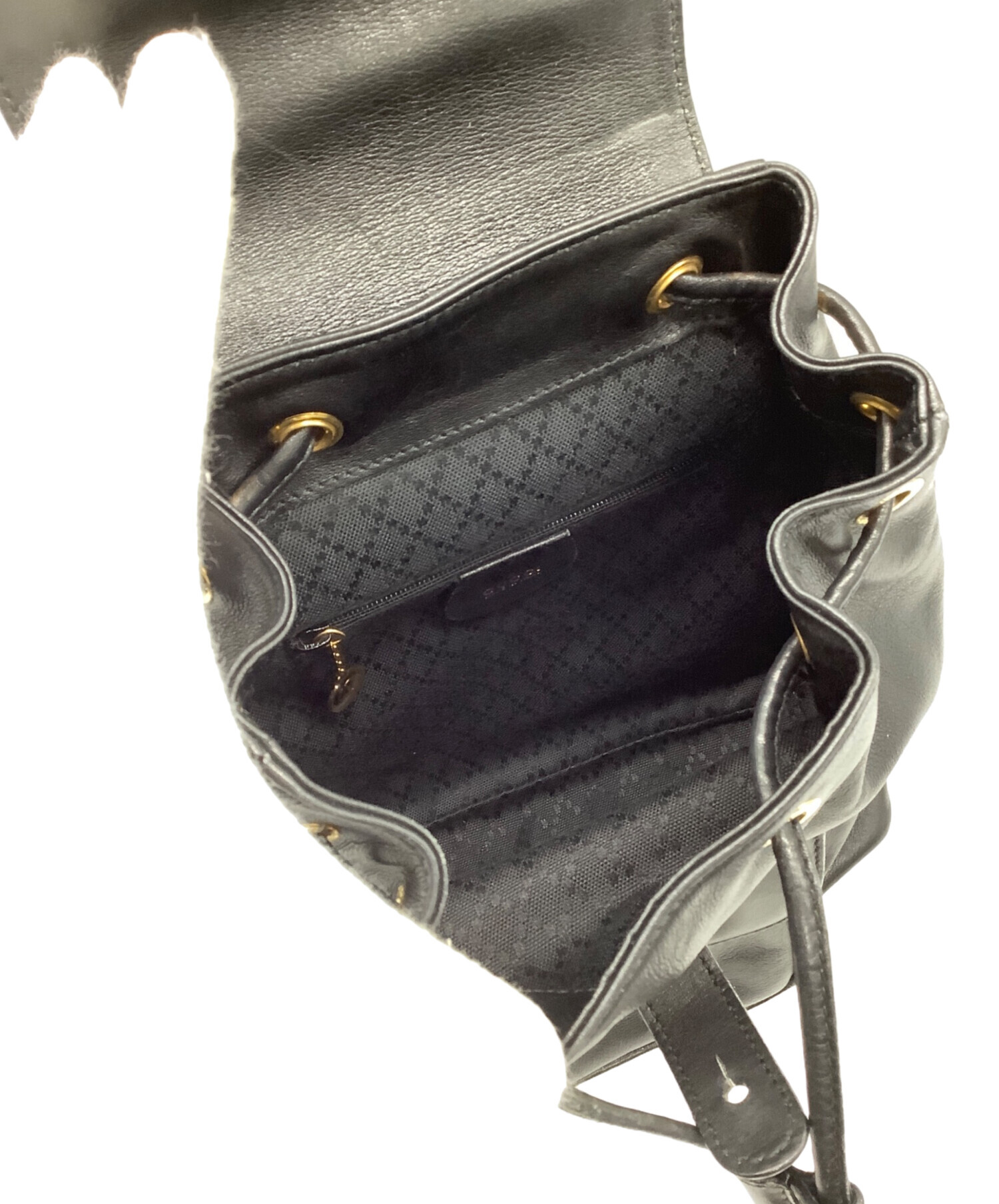 中古・古着通販】GUCCI (グッチ) バンブー ミニリュック ブラック