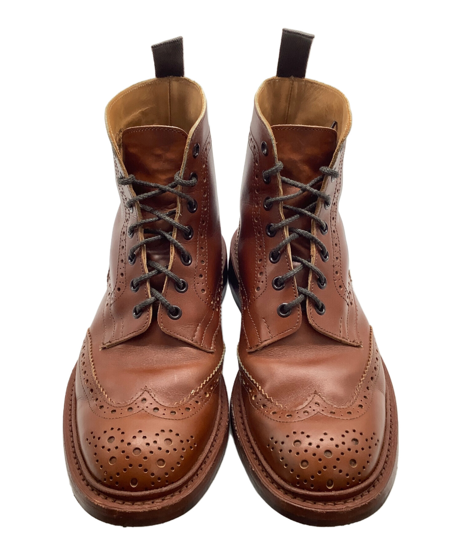 【最終価格】Tricker's トリッカーズ ブーツ ブラウン シボ 中古・古着通販】Tricker's (トリッカーズ) MALTON ANTIQUES ブラウン