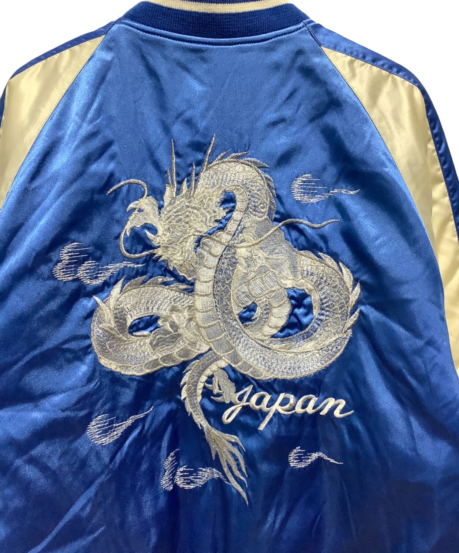 中古・古着通販】hoshihime (ホシヒメ) スカジャン 龍 スカイブルー