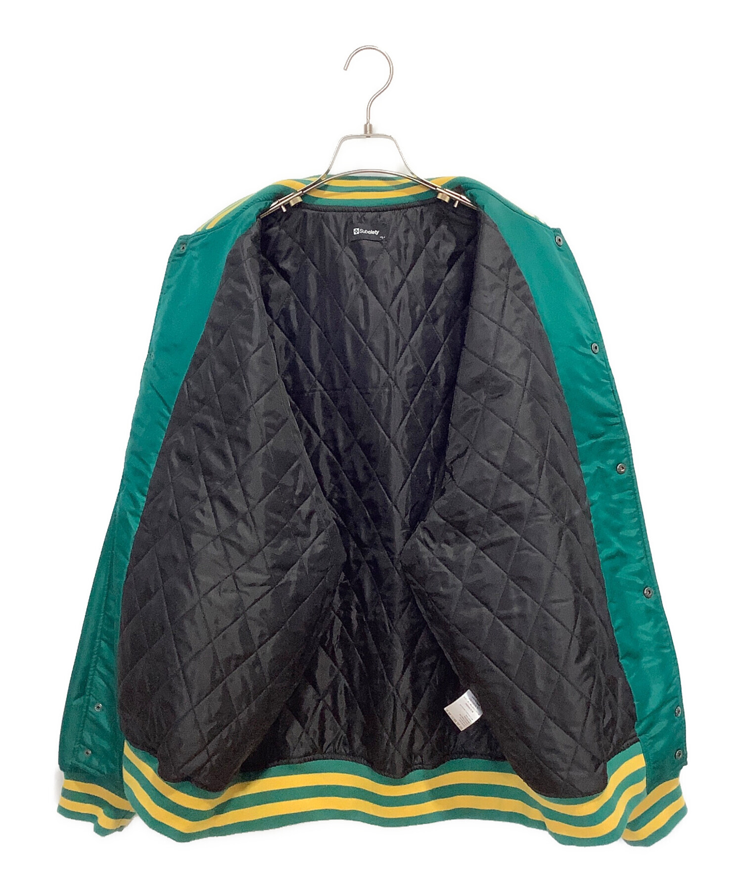 中古・古着通販】SUBCIETY (サブサエティ) NYLON STADIUM JKT グリーン 