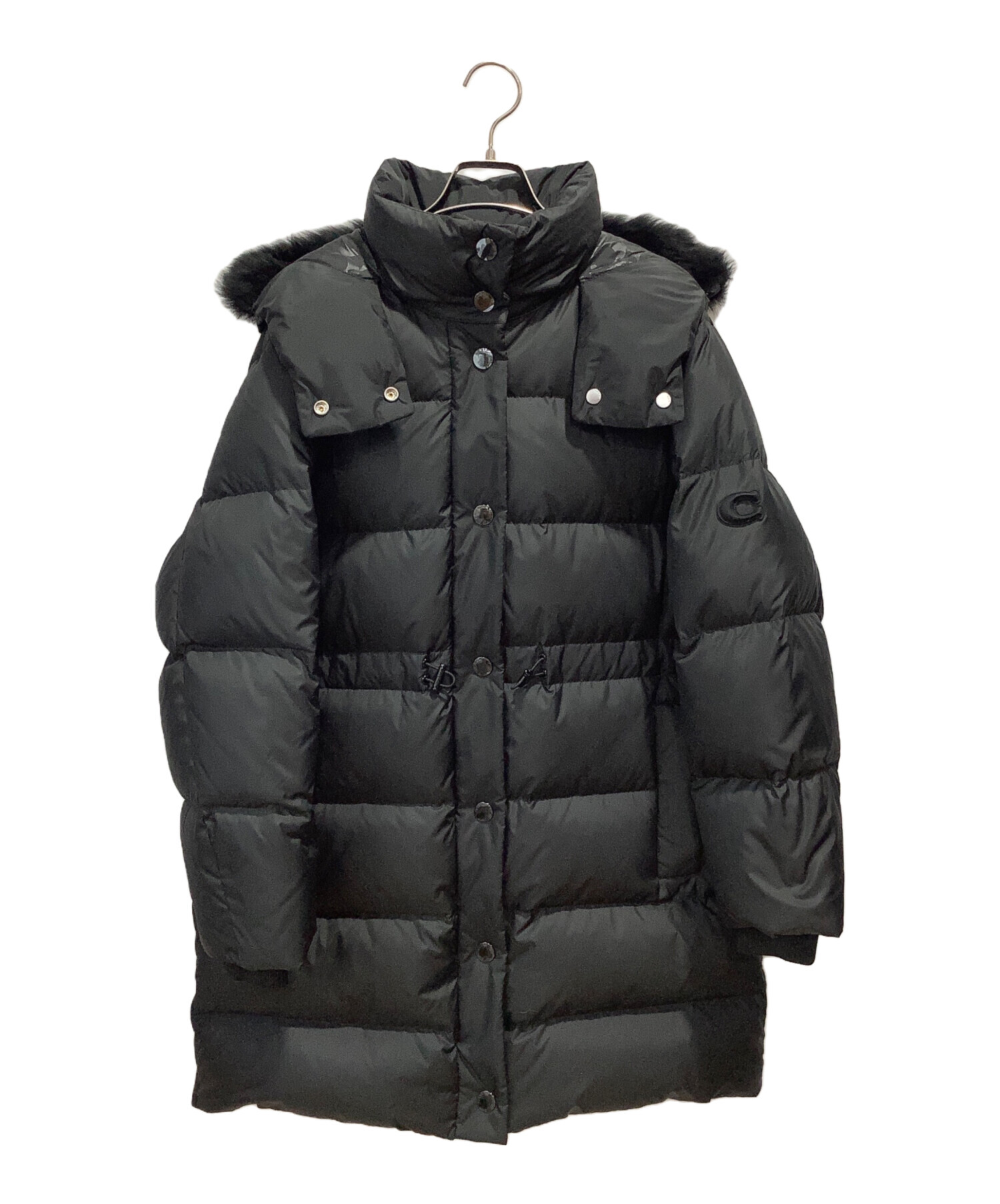 中古・古着通販】COACH (コーチ) ダウンコート ブラック サイズ:SMALL