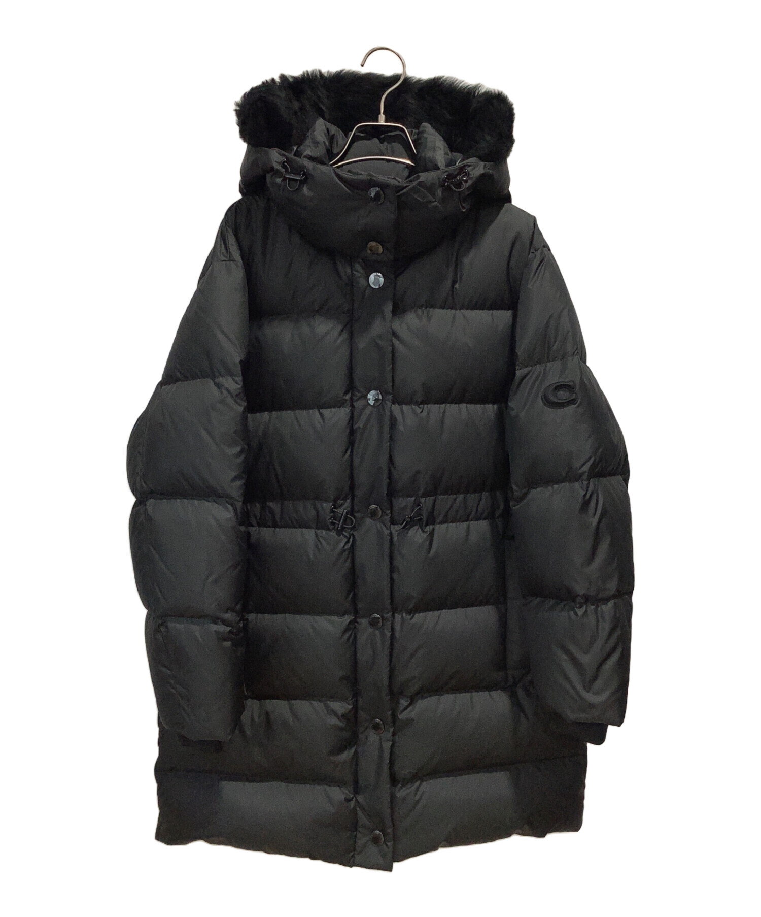 中古・古着通販】COACH (コーチ) ダウンコート ブラック サイズ:SMALL