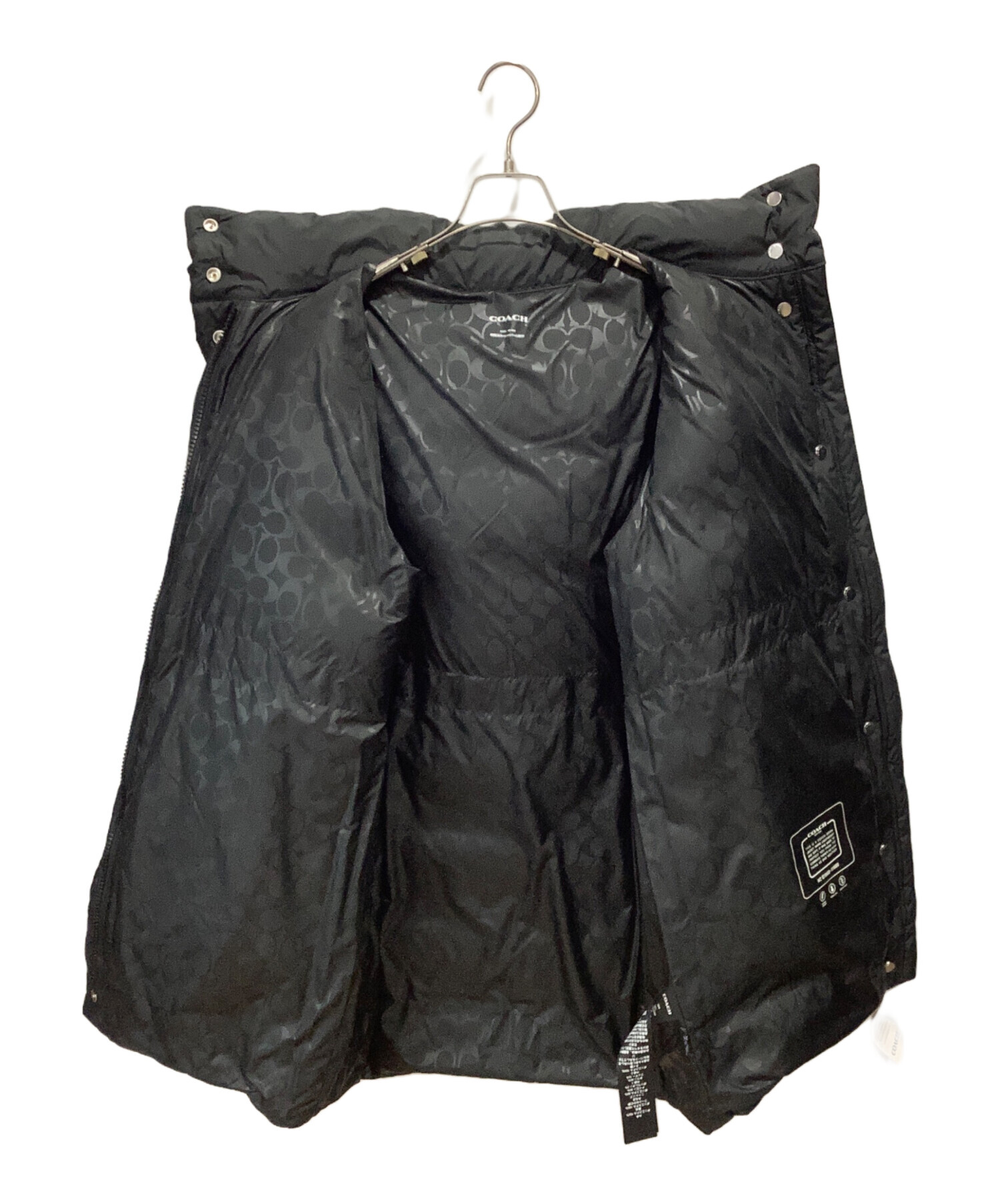 中古・古着通販】COACH (コーチ) ダウンコート ブラック サイズ:SMALL