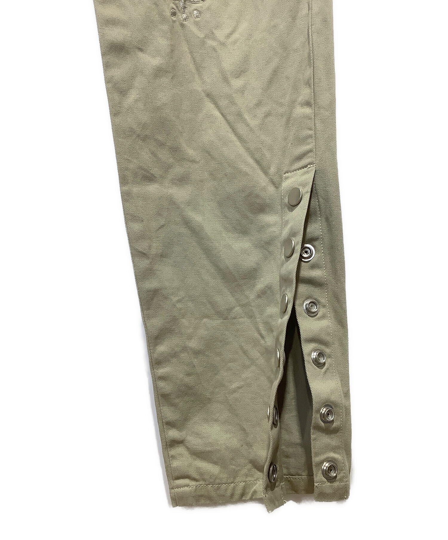 中古・古着通販】CVTVLIST (カタリスト) 刺繍パンツ カーキ サイズ:1