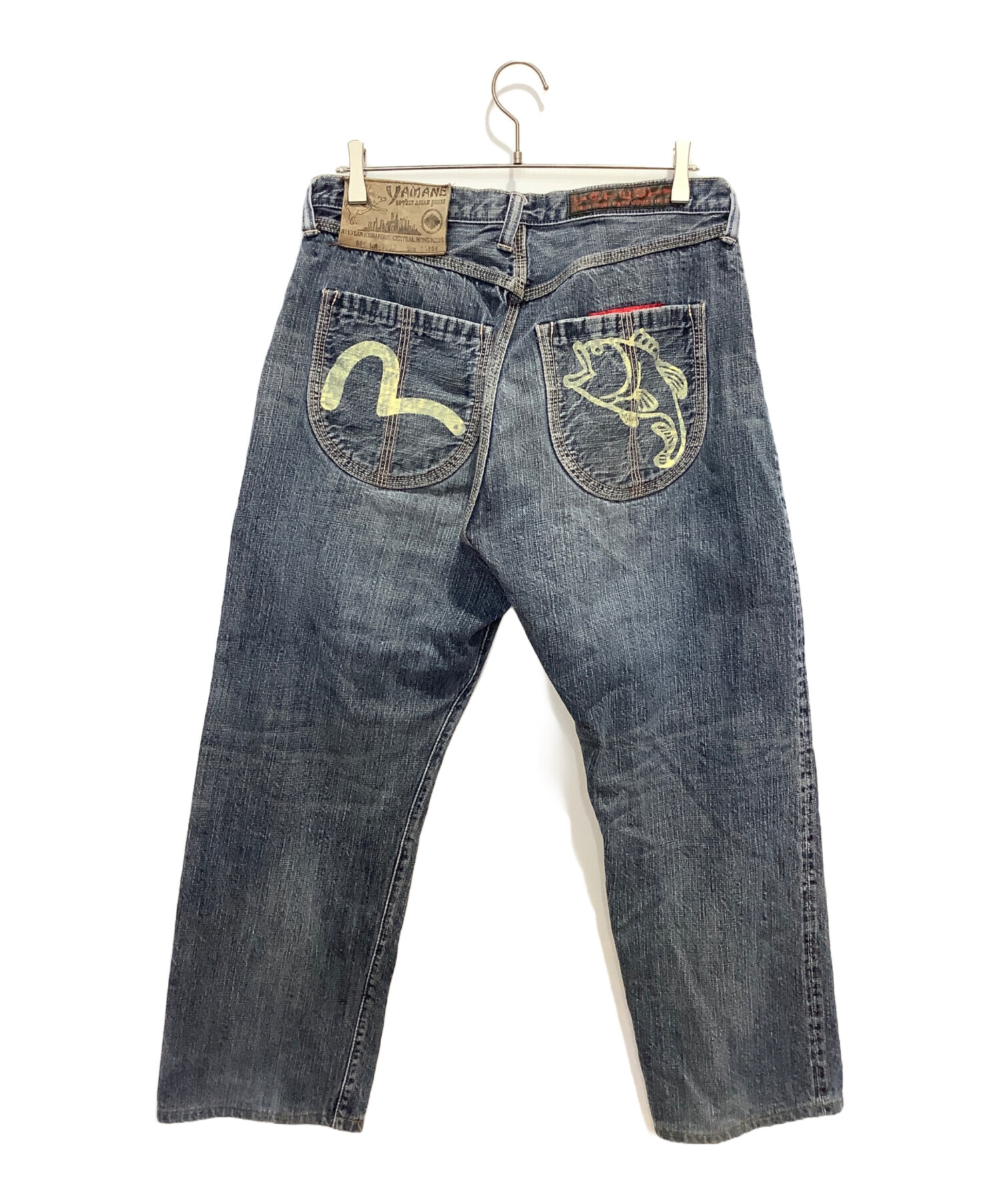 中古・古着通販】YAMANE (ヤマネ) TATEOTI セルビッチ デニムパンツ