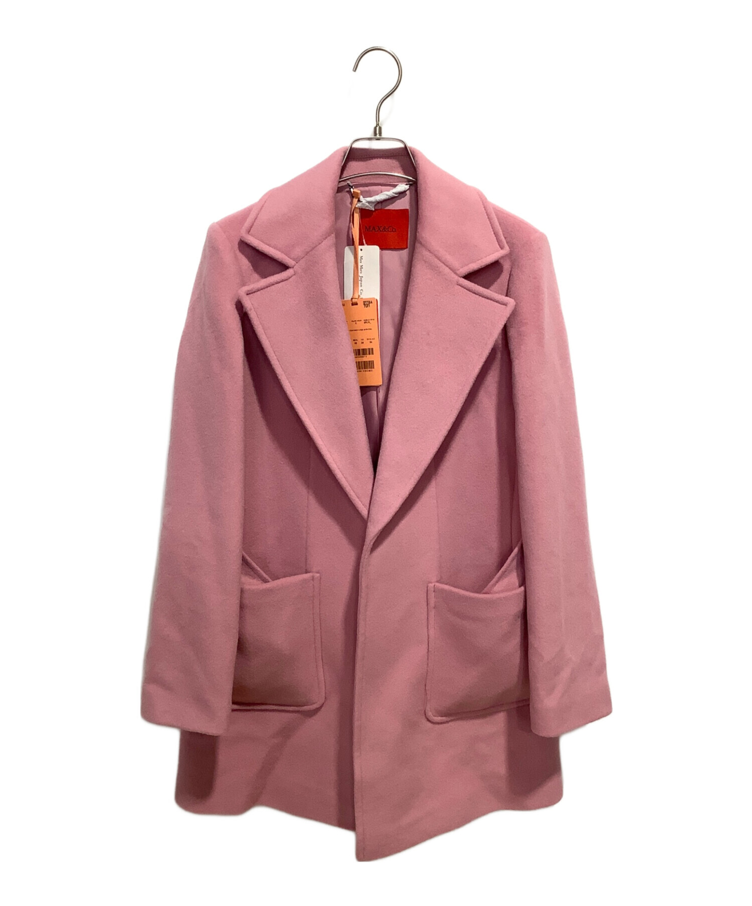 中古・古着通販】MAX&Co. (マックスアンドコー) ショートコート ピンク