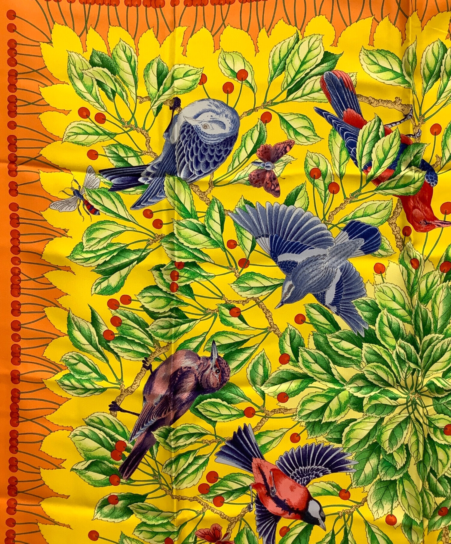 【美品】HERMES エルメス ヴィンテージスカーフ カレ90 シルク HERMES Vintage Silk Scarf Carre 90 SPRINGS エルメス シルクスカーフ