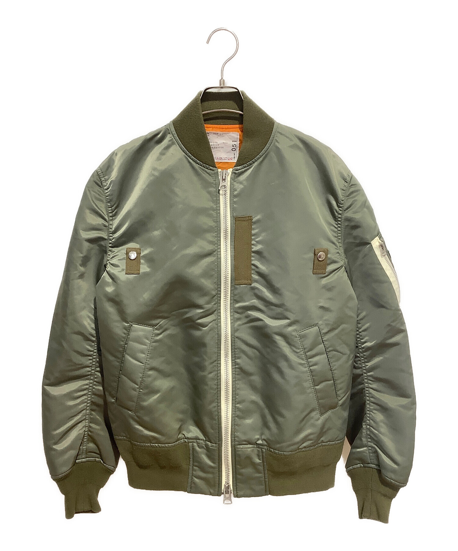 中古・古着通販】sacai (サカイ) Nylon Twill Blouson オリーブ サイズ