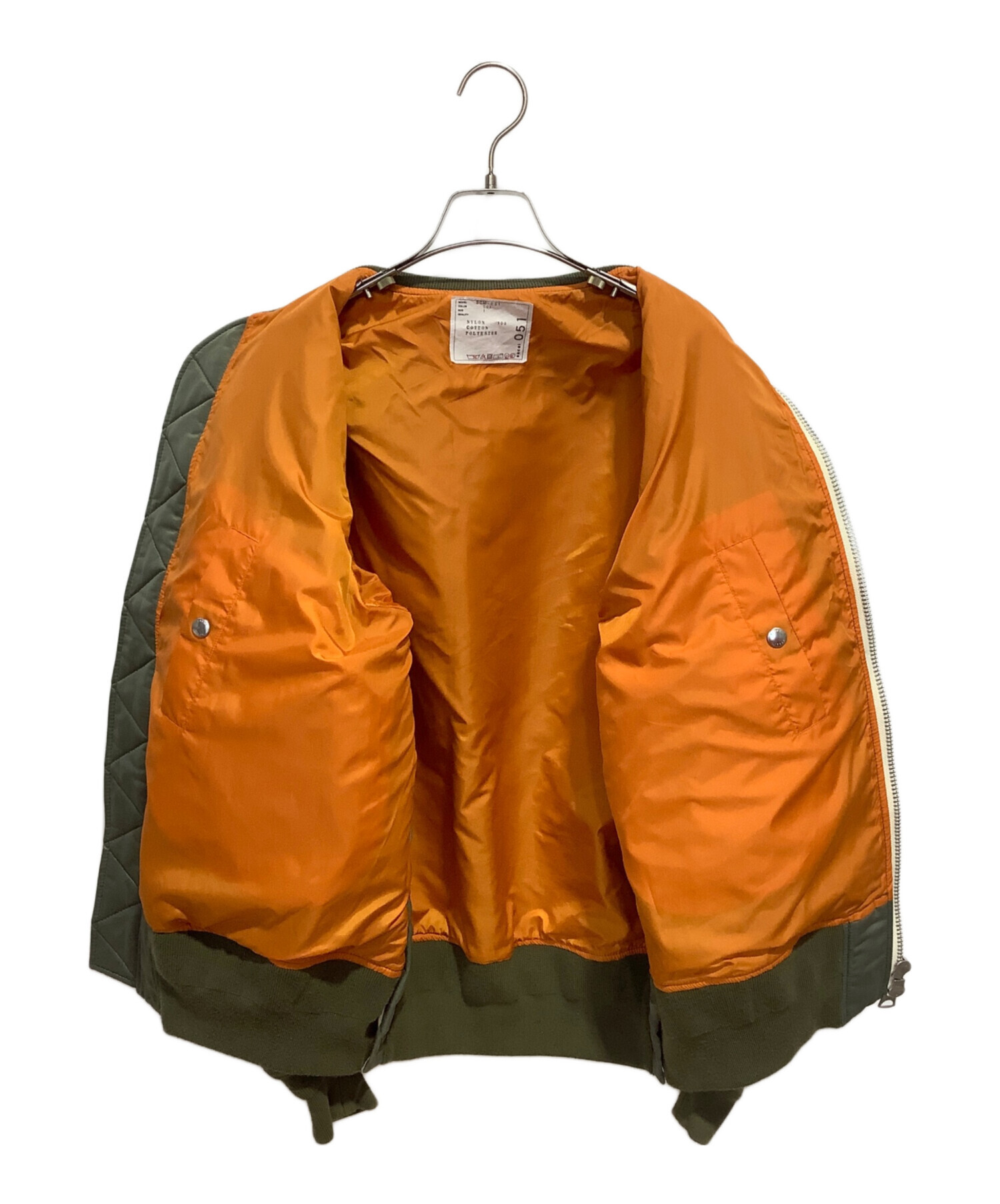 中古・古着通販】sacai (サカイ) Nylon Twill Blouson オリーブ サイズ