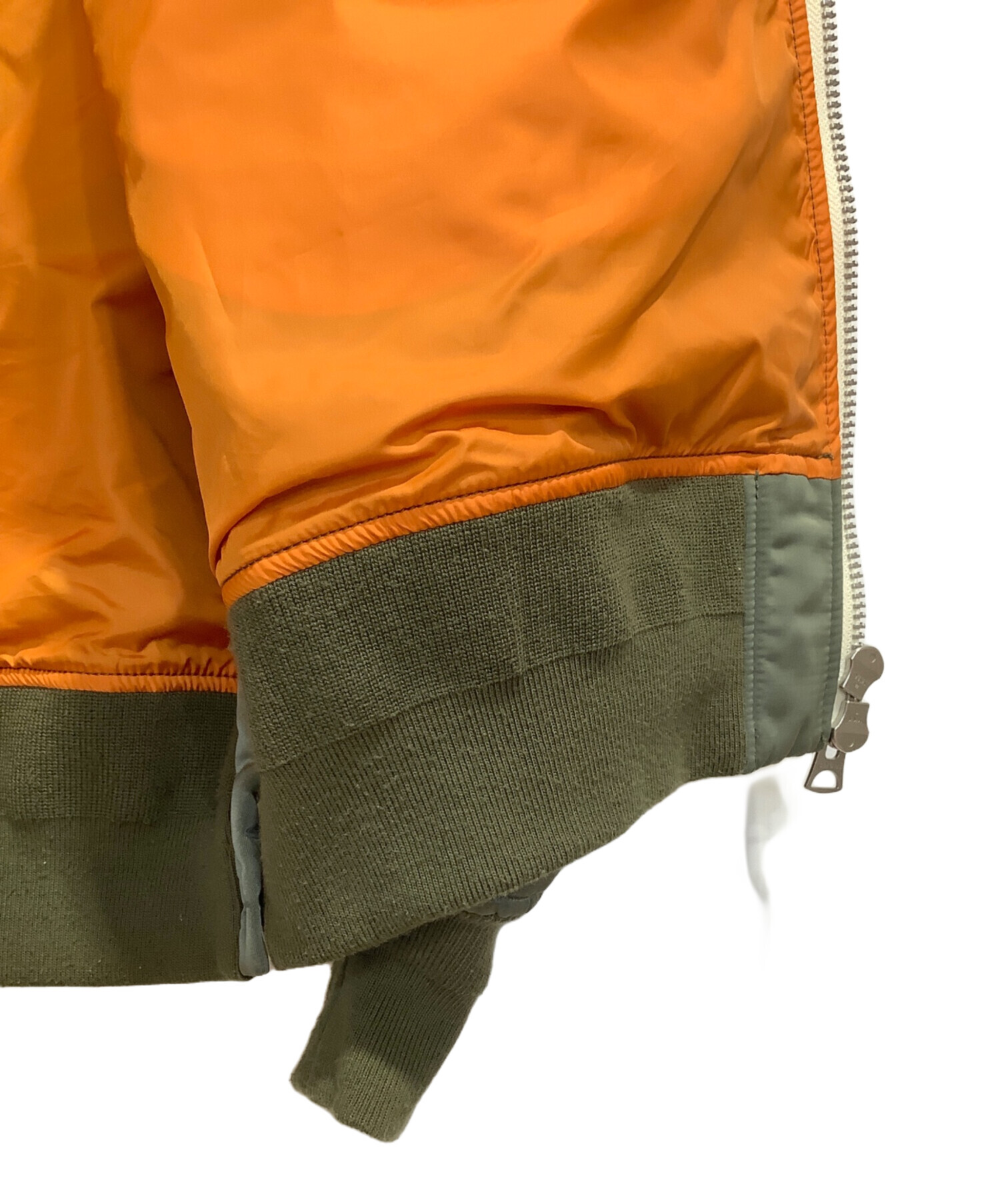 中古・古着通販】sacai (サカイ) Nylon Twill Blouson オリーブ サイズ