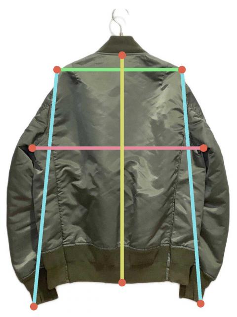 中古・古着通販】sacai (サカイ) Nylon Twill Blouson オリーブ サイズ