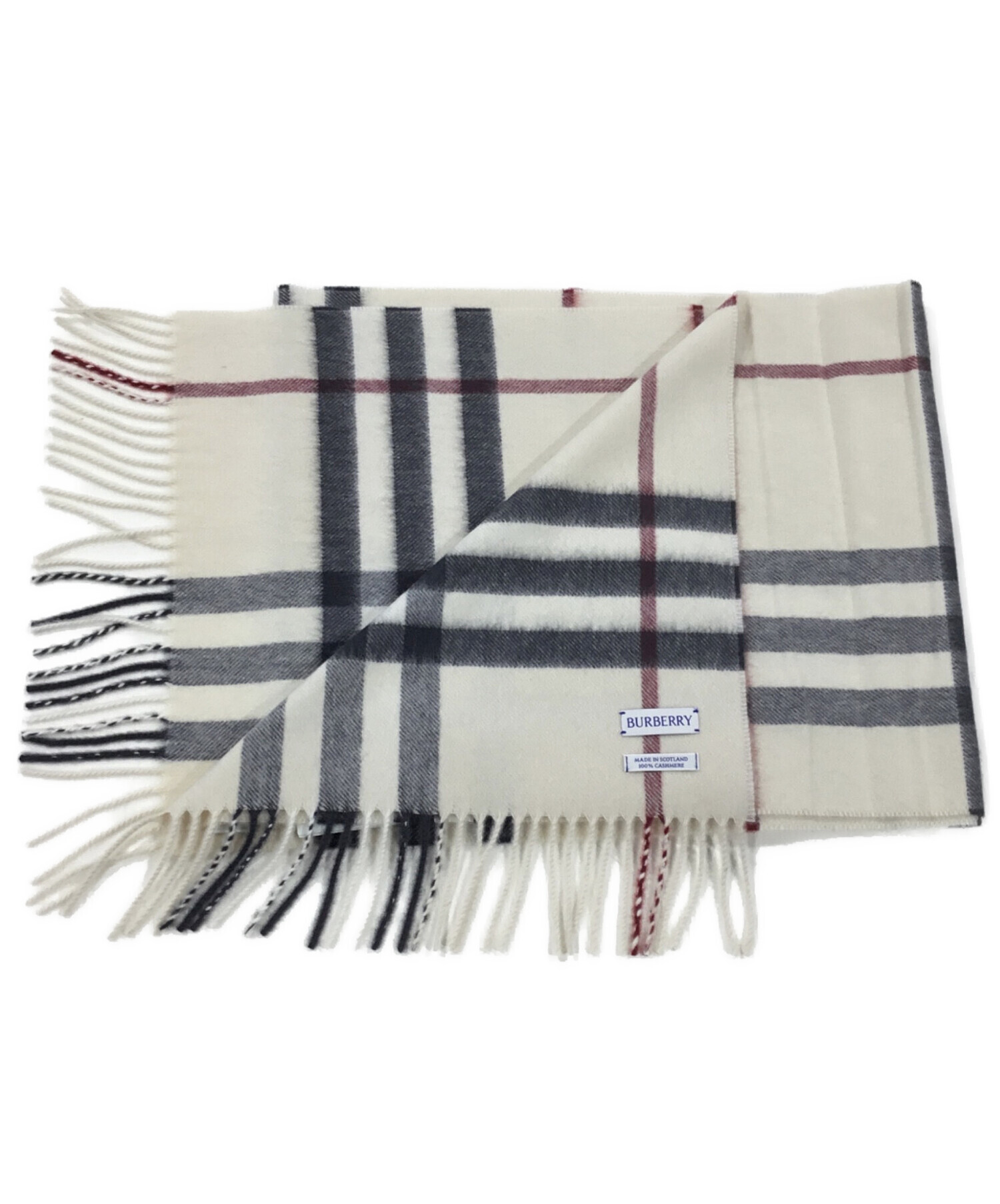 中古・古着通販】BURBERRY (バーバリー) ノバチェック マフラー グレー