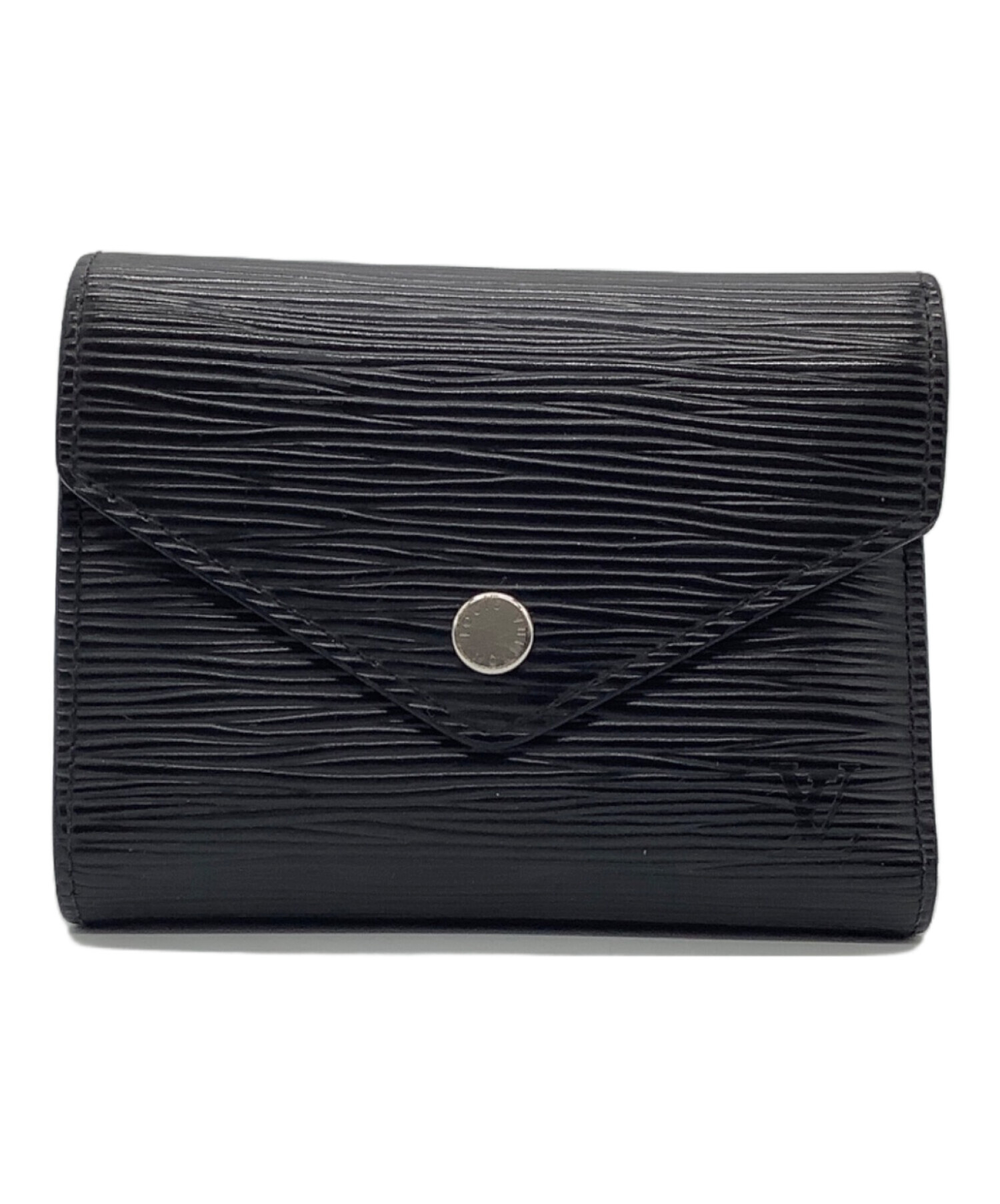 LOUIS VUITTON エピレザー ブラック 財布 中古・古着通販】LOUIS VUITTON (ルイ ヴィトン) エピ 3つ折り財布