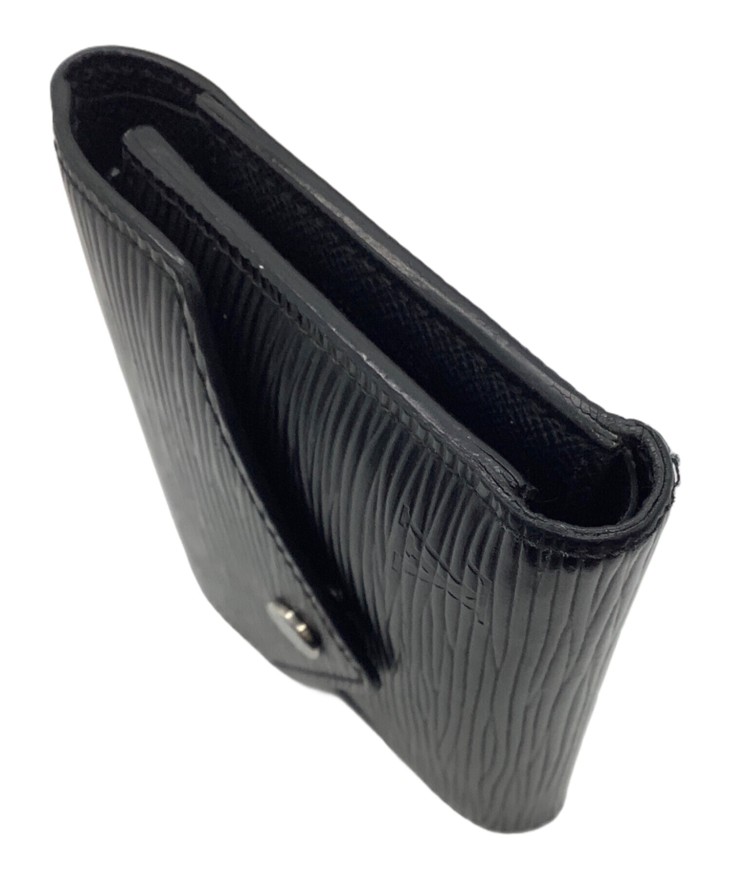 LOUIS VUITTON エピレザー ブラック 財布 中古・古着通販】LOUIS VUITTON (ルイ ヴィトン) エピ 3つ折り財布