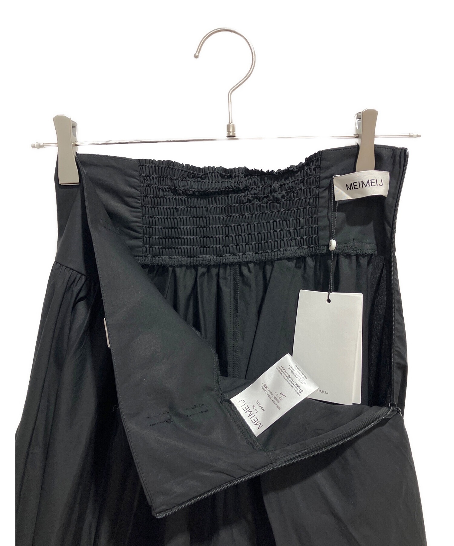 中古・古着通販】MEIMEIJ (メイメイジェイ) フレアスカート ブラック