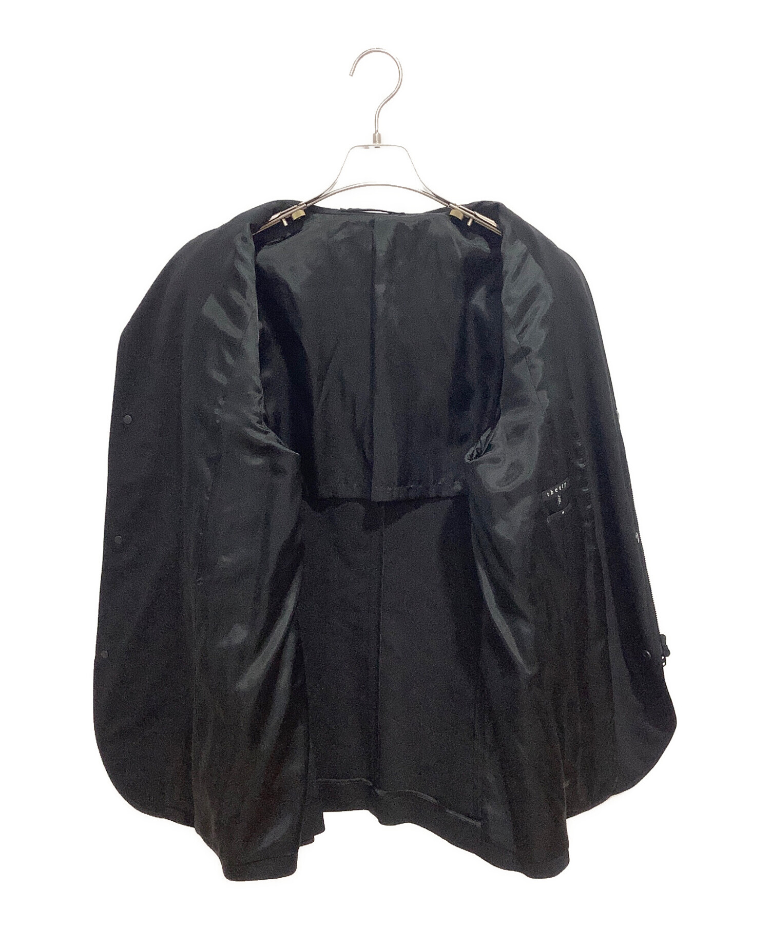 中古・古着通販】theory (セオリー) ZIPテーラードジャケット ブラック